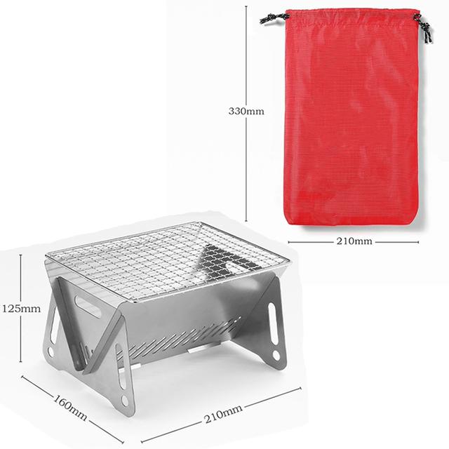Складная плита для кемпинга, портативная угольная печь для путешествий, пикника, кемпинга, кемпинга