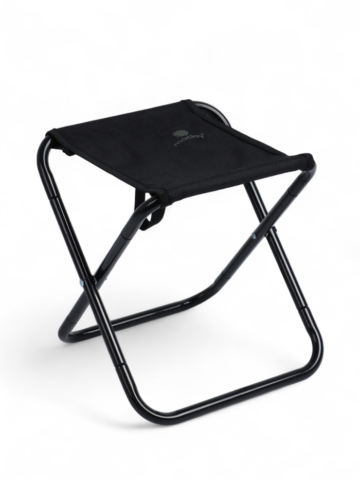 Стул туристический maclay, 25×23×27 см, до 80 кг, складной, разборный, чёрный